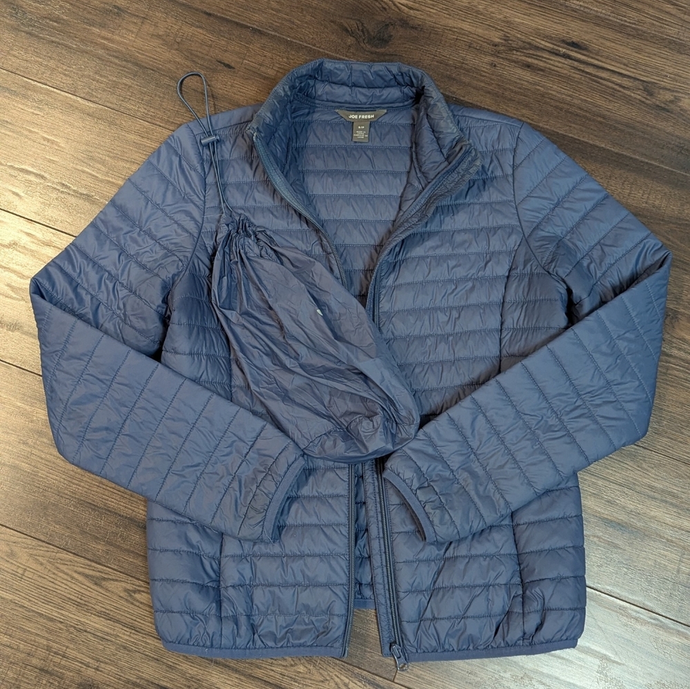 Joe Fresh Navy Puffer Jacket